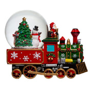 Kurt Adler 120MM Musical Santa Driving Train Water Globe