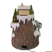 Kurt Adler 17-Inch Musical LED Village on Mountain Table Piece