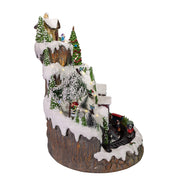 Kurt Adler 17-Inch Musical LED Village on Mountain Table Piece