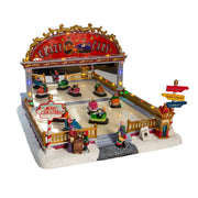 Kurt Adler 9-Inch LED Light-Up Musical Bumper Cars Table Piece