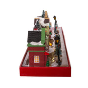 Kurt Adler 5.5-Inch Battery-Operated LED Lit Christmas Village, 17 Piece Set