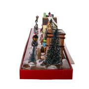 Kurt Adler 5.5-Inch Battery-Operated LED Lit Christmas Village, 17 Piece Set