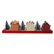 Kurt Adler 5.5-Inch Battery-Operated LED Lit Christmas Village, 17 Piece Set