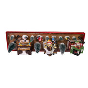 Kurt Adler 5.5-Inch Battery-Operated LED Lit Christmas Village, 17 Piece Set