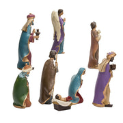 Kurt Adler 6.25-Inch Resin Nativity Set of 8 Pieces