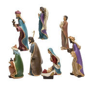 Kurt Adler 6.25-Inch Resin Nativity Set of 8 Pieces
