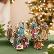 Kurt Adler 6.25-Inch Resin Nativity Set of 8 Pieces