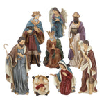 Kurt Adler 9-Inch Resin Nativity Set of 8 Pieces