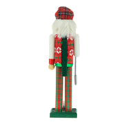 Kurt Adler 15-Inch Red and Green Golfer Nutcracker