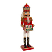 Kurt Adler 15-Inch Red King Nutcracker with Calendar