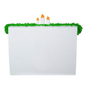 Kurt Adler 7.87-Inch Fireplace Table Piece With Six Stockings For Personalization, 7-Piece Set