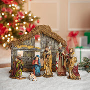 Kurt Adler 6-Inch Resin Nativity Set of 7