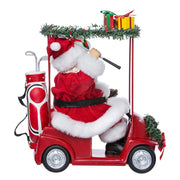 Kurt Adler 11.25-Inch Fabriché Santa Driving Golf Cart