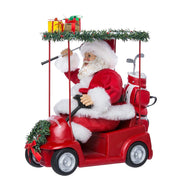 Kurt Adler 11.25-Inch Fabriché Santa Driving Golf Cart