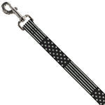 Dog Leash - Americana Stars & Stripes2 Weathered Black/Gray