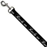 Dog Leash - RACKS ON RACKS Black/White