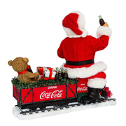 Kurt Adler 13-Inch Battery-Operated Coca-Cola Santa Train with LED Garland