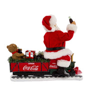 Kurt Adler 13-Inch Battery-Operated Coca-Cola Santa Train with LED Garland