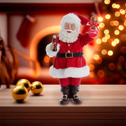 Kurt Adler 9.5-Inch Coca-Cola Santa Holding Ornament