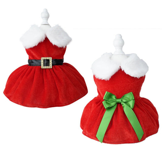 Santa Christmas Dog Party Dresses - Southlake Paws