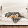 Load image into Gallery viewer, PupProtector™ Short Fur Waterproof Throw Blanket - Charcoal Grey
