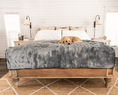 Load image into Gallery viewer, PupProtector™ Short Fur Waterproof Throw Blanket - Charcoal Grey
