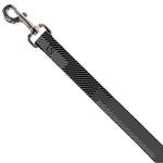 Dog Leash - Hash Mark Stripe Black/White