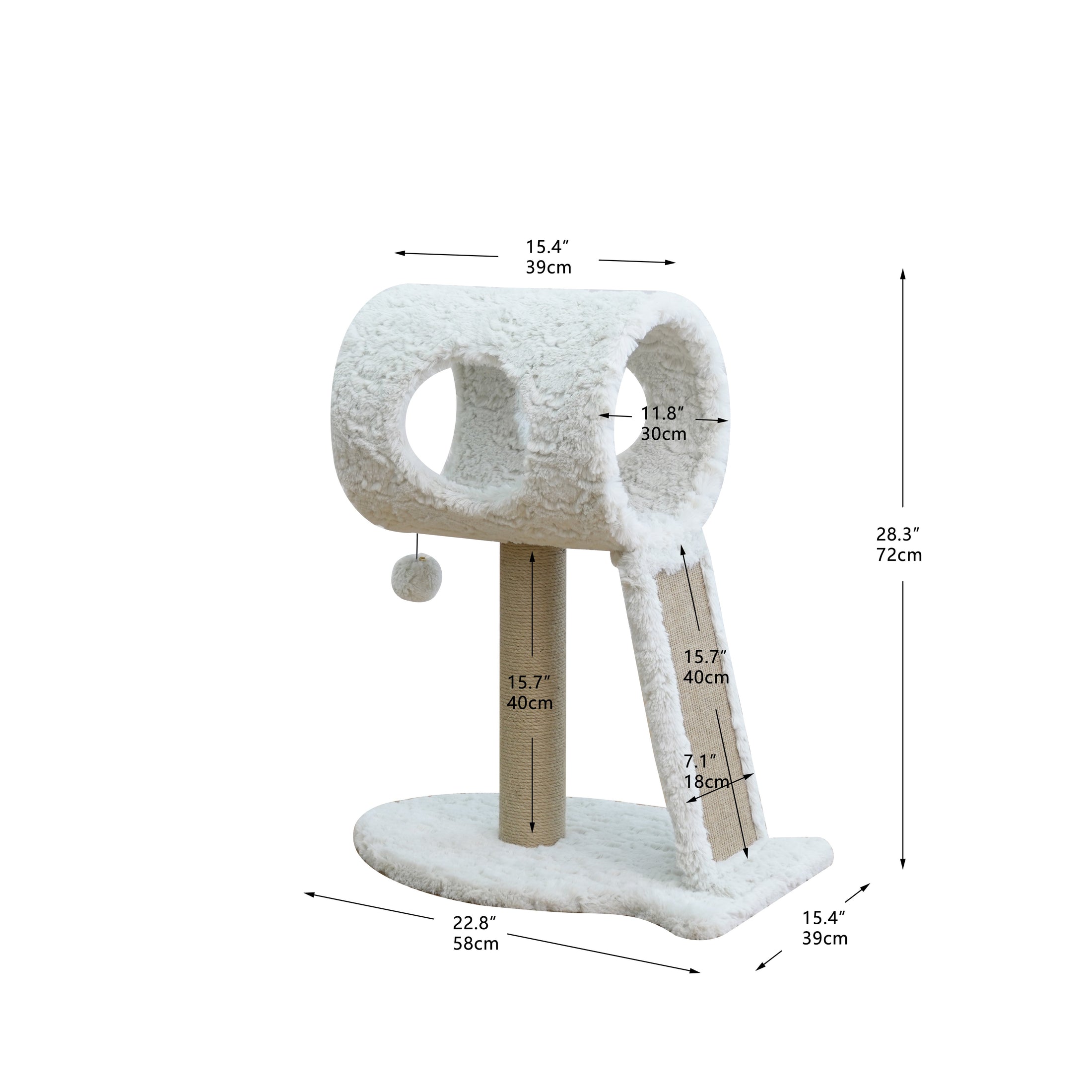 Space Needle Modern Cat Tree and Scratcher for Indoor Cats