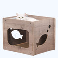 Load image into Gallery viewer, Jodie Minimalist Modern Cat Playhouse and Scratcher for Indoor Cats
