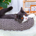 Load image into Gallery viewer, Buttercup Handwoven Luxury Cat Bed for Indoor Cats
