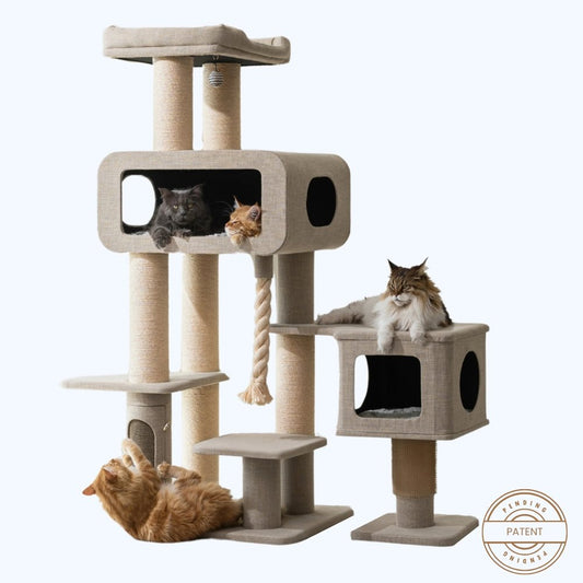 Ontario Extra Large Cat Tree and Scratcher for Indoor Cats