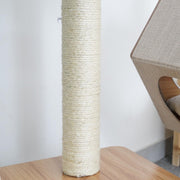 Wagon Style Wooden Medium Cat Tower