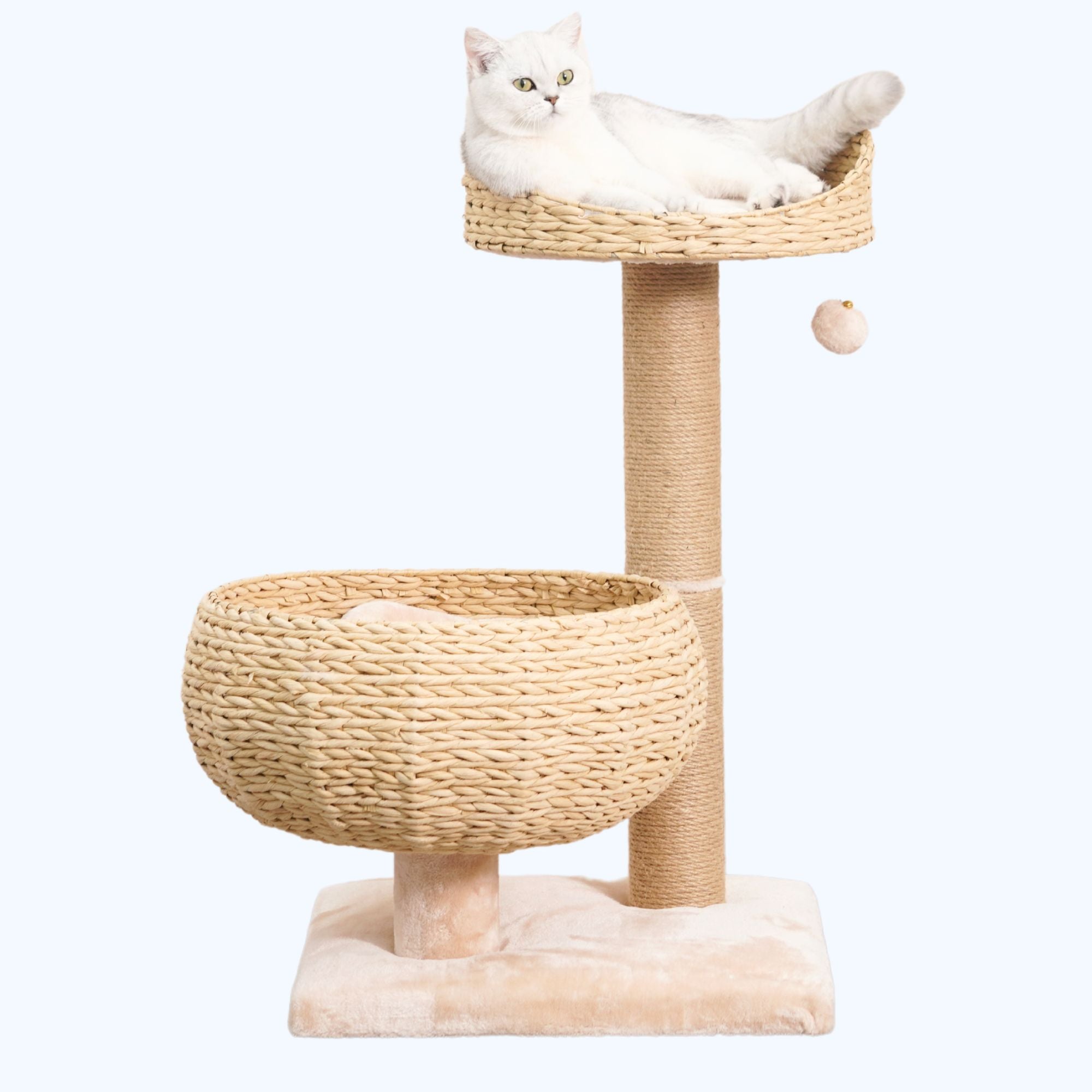 Cozy V2 Handwoven Cat Tree and Scratcher for Indoor Cats