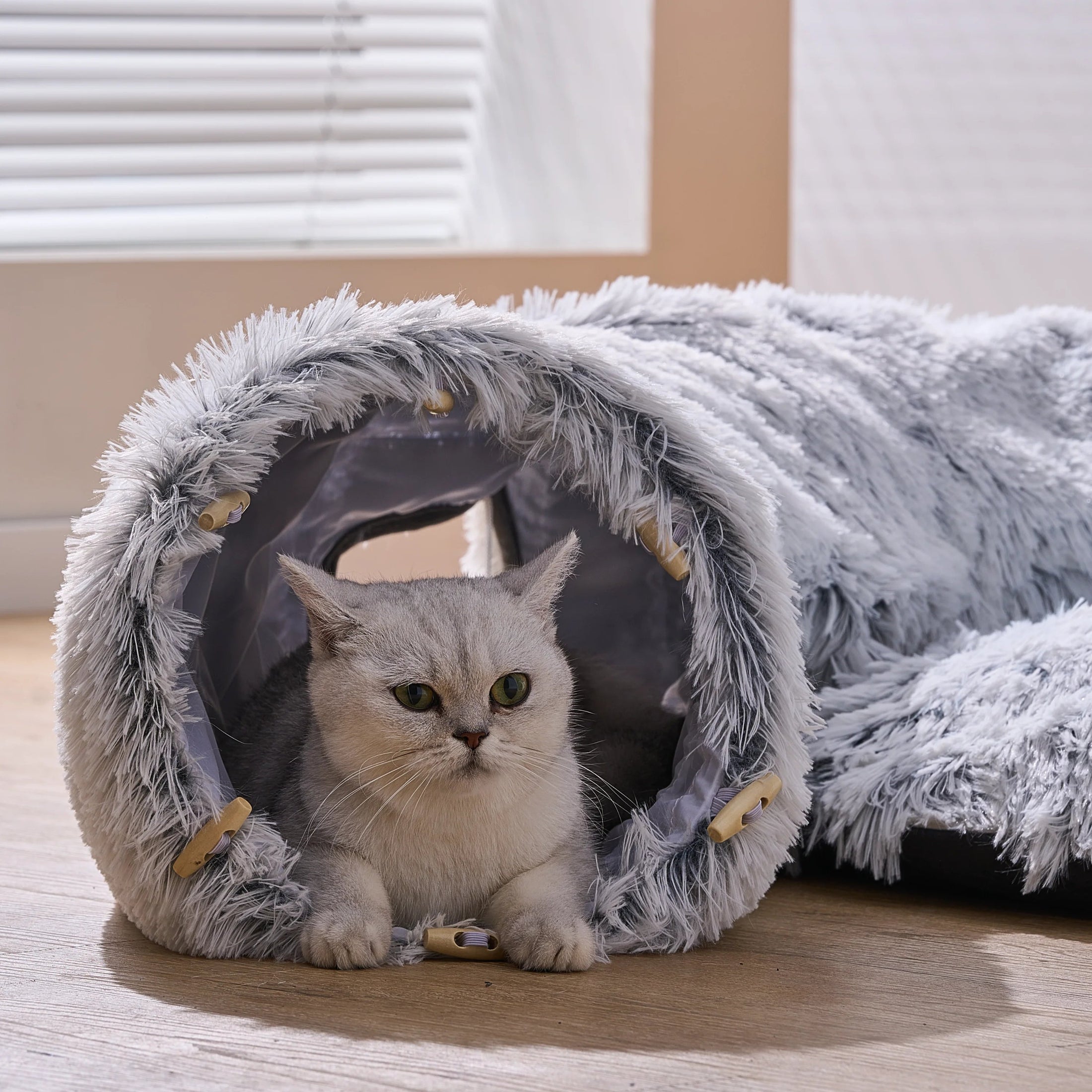 Khione 2-in-1 Cat Tunnel Bed for Indoor Cats