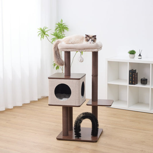 Elevate 2 Modern Cat Tree and Scratcher for Indoor Cats