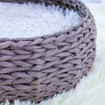 Load image into Gallery viewer, Buttercup Handwoven Luxury Cat Bed for Indoor Cats
