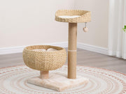 Cozy V2 Natural Handwoven Eco-Friendly Cat Tree