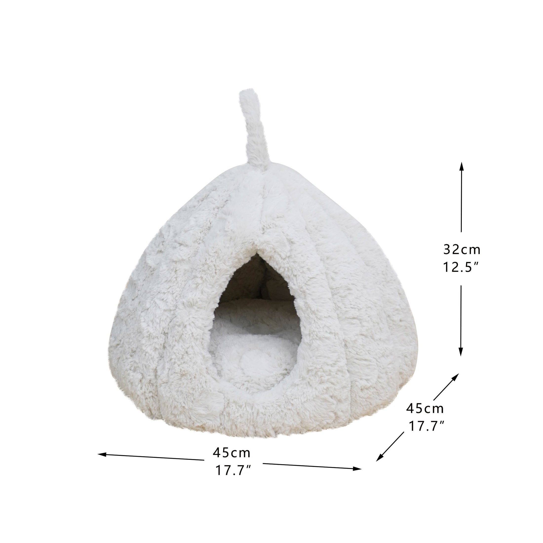 Rose Hut Luxury Enclosed Cat Bed for Indoor Cats