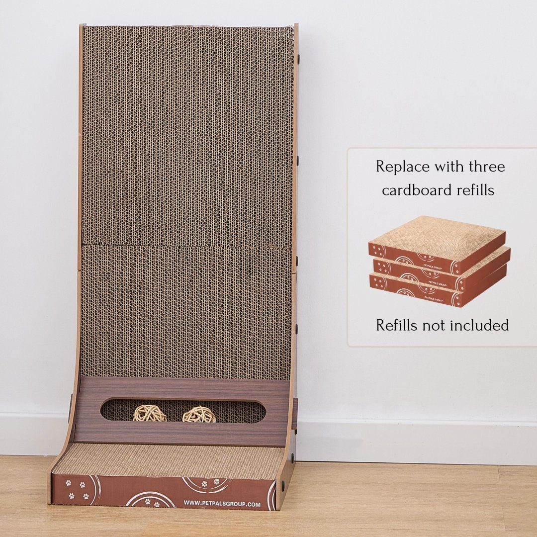 Poly Angled Cat Scratcher Toy Furniture Protector