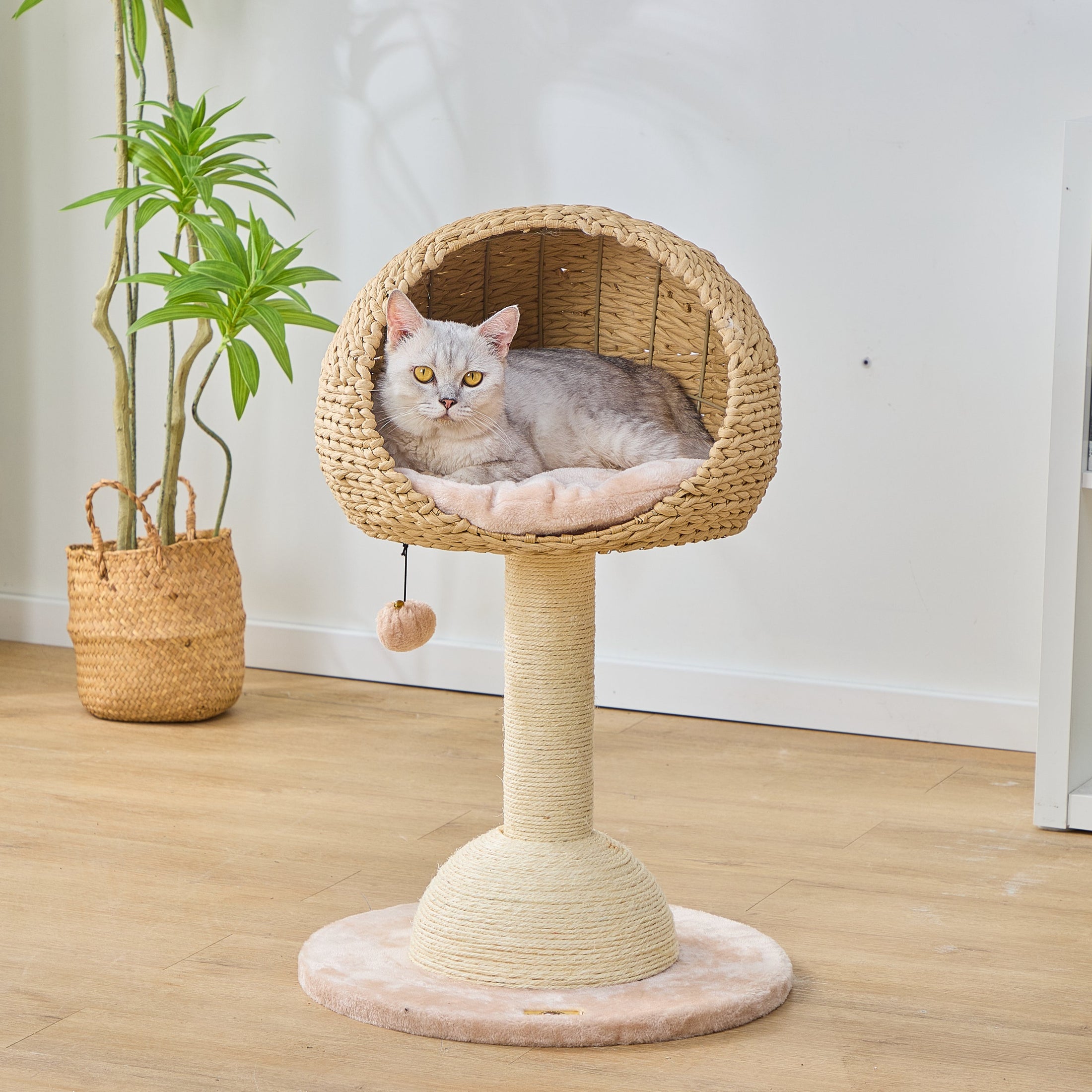 Lookout Handwoven Cat Tree and Scratcher for Indoor Cats