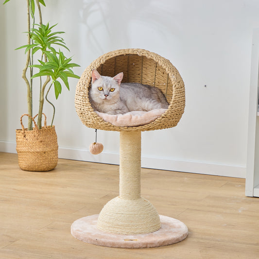 Lookout Handwoven Cat Tree and Scratcher for Indoor Cats
