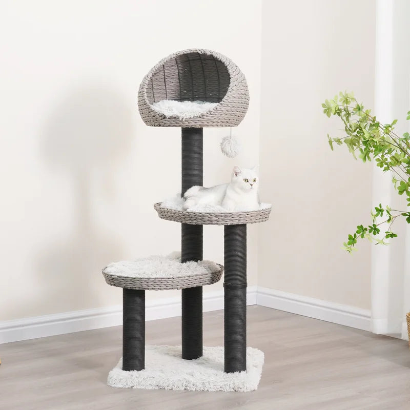 Tundra Handwoven Cat Tree and Scratcher for Indoor Cats