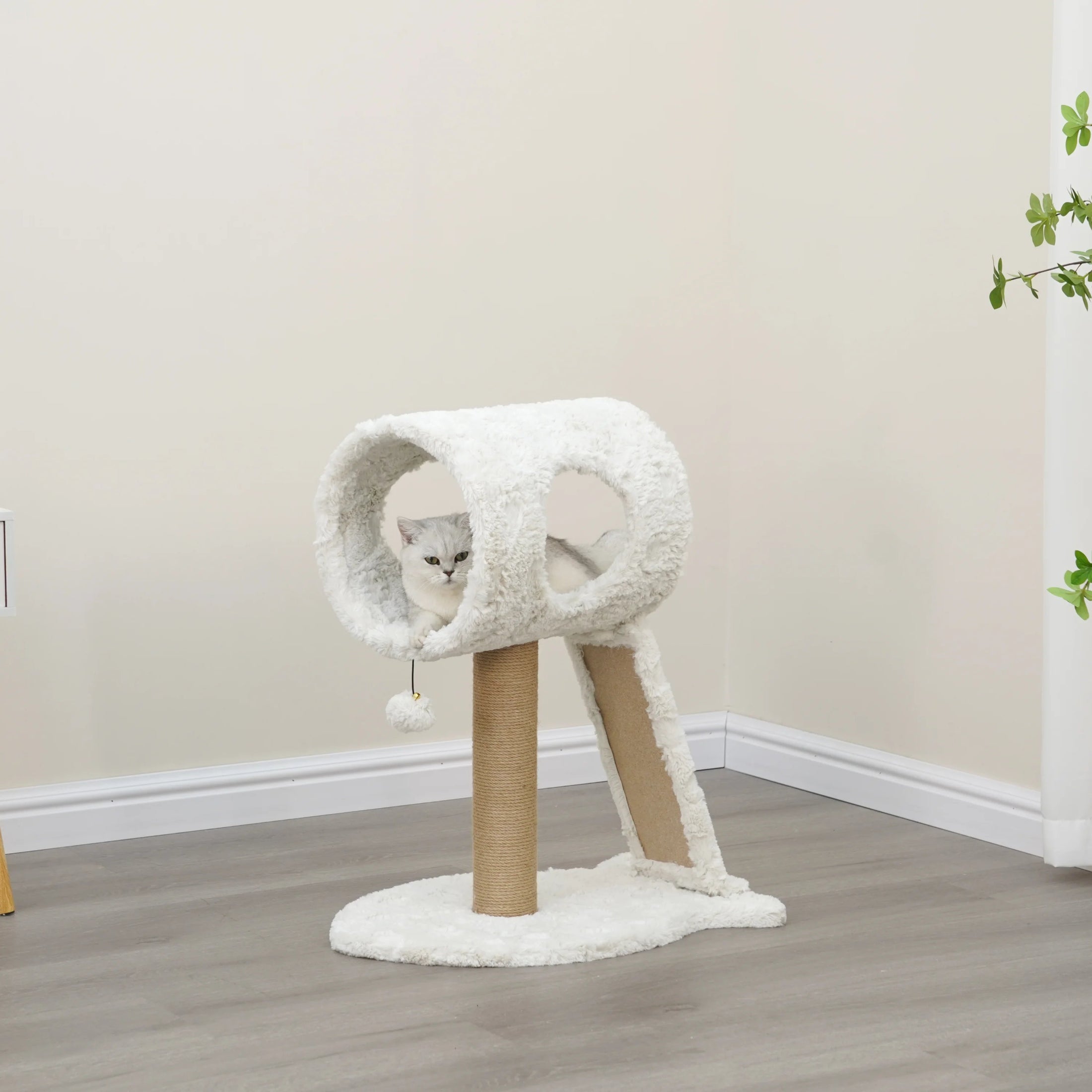 Space Needle Modern Cat Tree and Scratcher for Indoor Cats