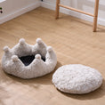 Load image into Gallery viewer, Rose Crown Cozy Luxury Plush Cat Bed for Indoor Cats
