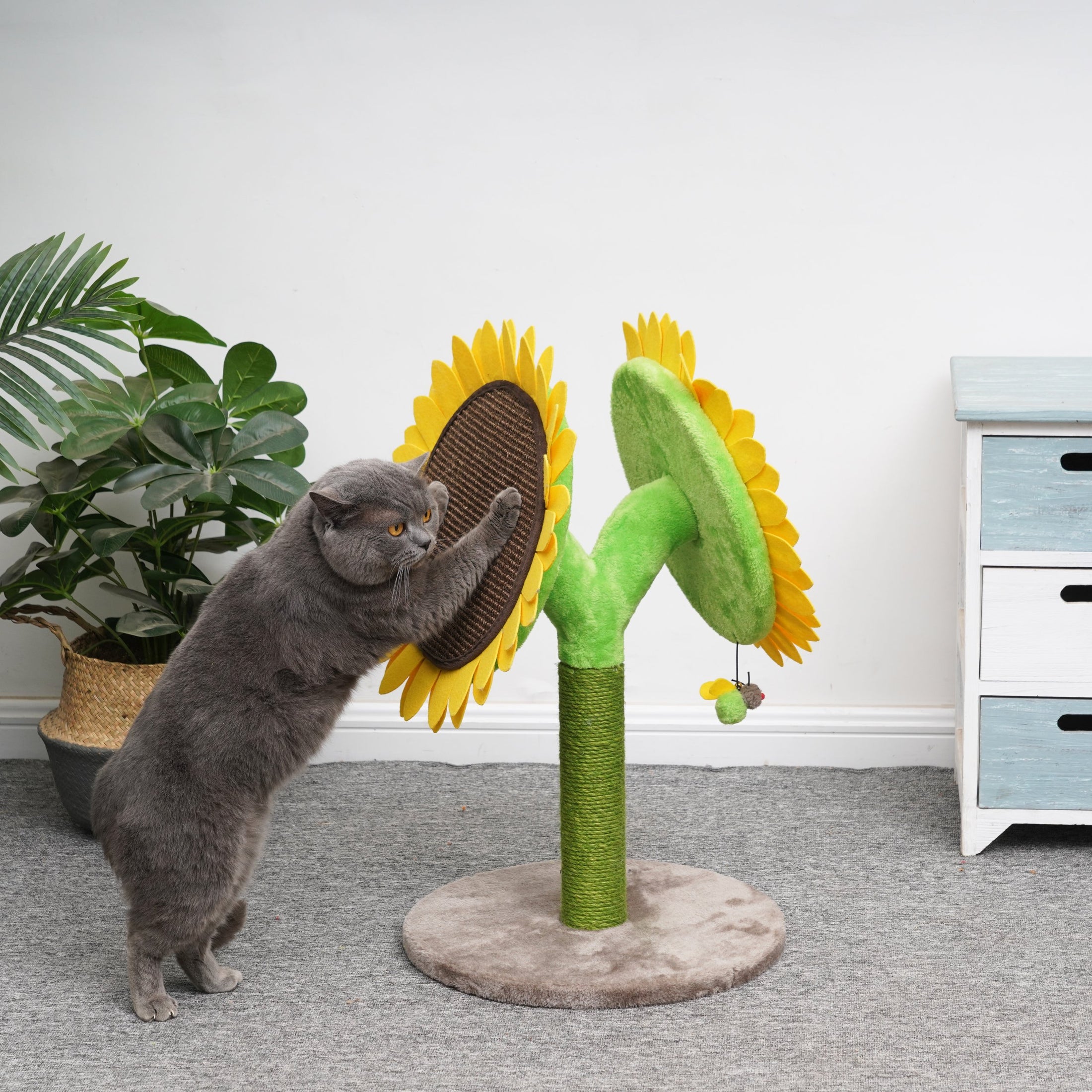 Double Bloom Sunflower Cat Scratching Post