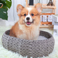 Load image into Gallery viewer, Buttercup Handwoven Luxury Cat Bed for Indoor Cats

