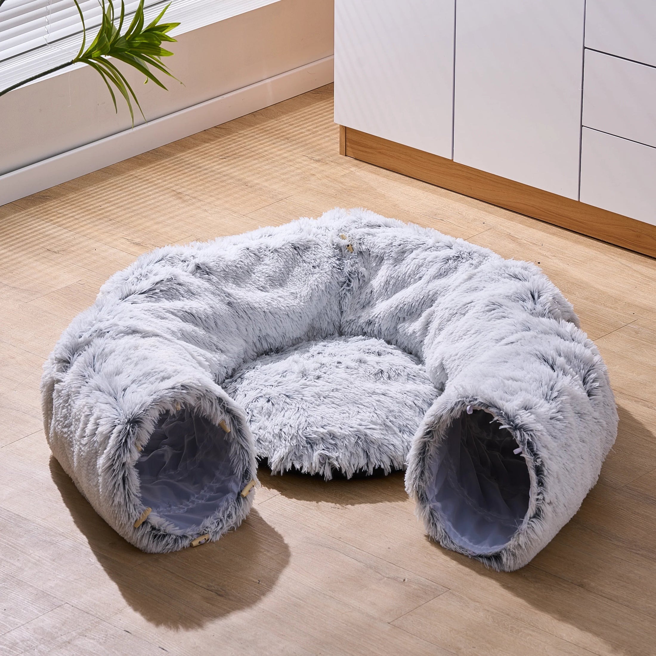 Khione 2-in-1 Cat Tunnel Bed for Indoor Cats