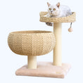 Load image into Gallery viewer, Cozy Handwoven Cat Tree and Scratcher for Indoor Cats
