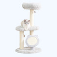 Load image into Gallery viewer, Rockview 2 Level Modern Cat Tree and Scratcher for Indoor Cats
