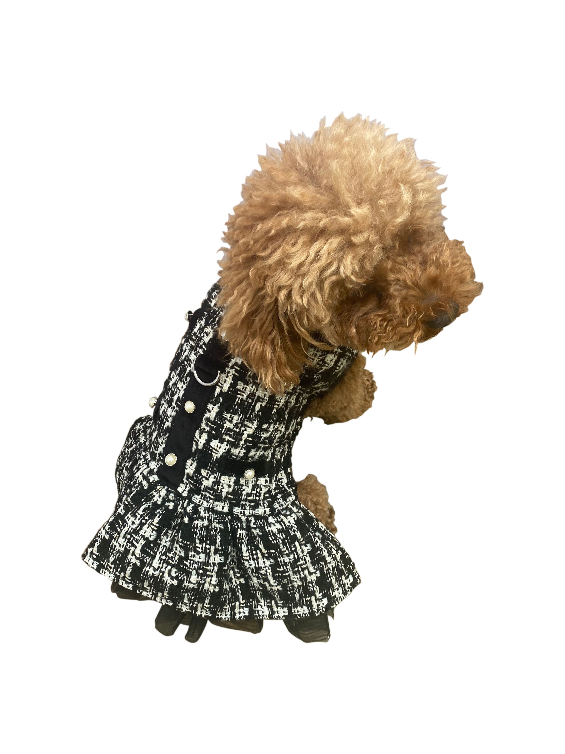 Chanel Dress, Black Plaid 